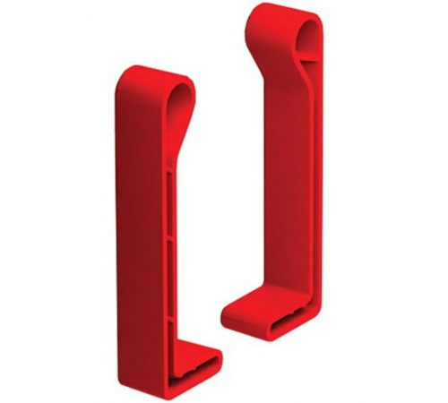 Заглушка торцевая для профиля 50. пластик красного цвета RAL3020 (комплект, правая + левая)  LS5000  DKC