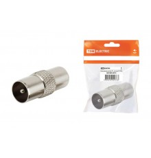 Переходник штекер TV - штекер TV, инд. упаковка   SQ1809-0014  TDM