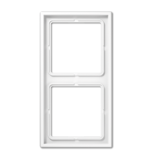 Рамка для вертикальной и горизонтальной установки, 2 поста; дюропласт; белый; LS990  LS982WW  Jung