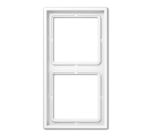 Рамка для вертикальной и горизонтальной установки, 2 поста; дюропласт; белый; LS990  LS982WW  Jung