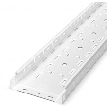 Лоток перфорированный Стандарт 200х50х3000 (0,8 мм) RAL 9003 (12 м/уп)  PR16.10327  Промрукав