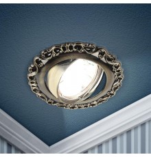 Светильник светодиодный встраиваемый KL59 А SB литой MR1612V/220V 50W бронза  Б0017104  ЭРА