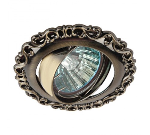 Светильник светодиодный встраиваемый KL59 А SB литой MR1612V/220V 50W бронза  Б0017104  ЭРА