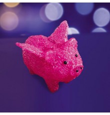 Акриловая светодиодная фигура "Поросенок с крылышками" 34х16х24 см, 112 светодиодов, IP44 понижающий трансформатор в комплекте,  513-342  NEON-NIGHT