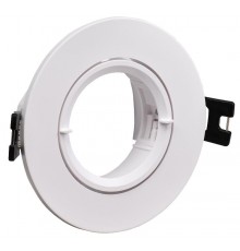 Светильник 4105 встраиваемый MR16 круг пласт. белый  LT-UVB0-4105-GU05-1-K01  IEK