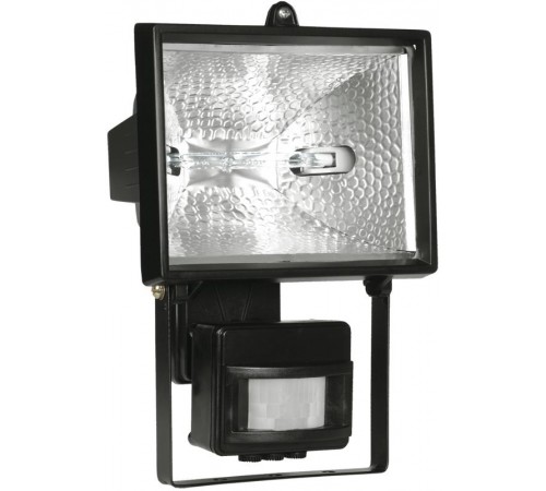 Прожектор галогенный ИО 500Д 500Вт IP54 черный, детектор  LPI02-1-0500-K02  IEK