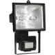 Прожектор галогенный ИО 500Д 500Вт IP54 черный, детектор  LPI02-1-0500-K02  IEK