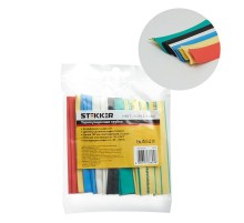 Набор термоусадочных трубок 12,0/6,0, длина 10 см, усадка 2:1, мультиколор (21шт в уп) HST-1260-10M  39715  STEKKER