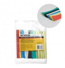 Набор термоусадочных трубок 12,0/6,0, длина 10 см, усадка 2:1, мультиколор (21шт в уп) HST-1260-10M  39715  STEKKER