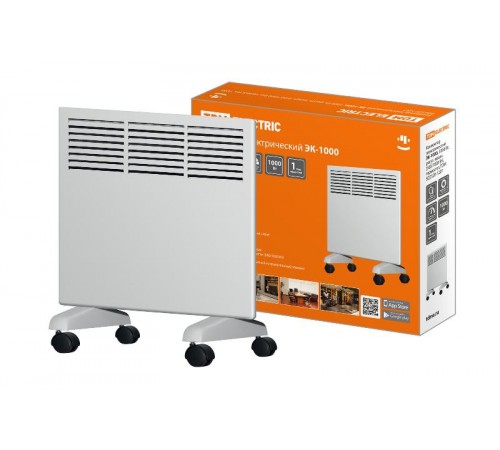 Конвектор электрический ЭК-1000, 1000 Вт, регул. мощн. (500/1000 Вт), термостат,  SQ2520-1201  TDM