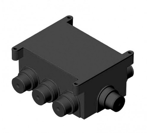 Коробка распределительная 118x76x58 (внутр разм)  для монолитных стен, 8 выводов высота 60 мм, IP 44  КР1301  HEGEL