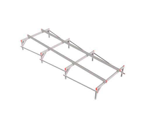 Опорная конструкция для установки оборудования TECHNORAPTOR 1500х4000 тип 2  KM-TR-SSEI-1500-4000-2  КМ - профиль