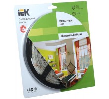 Лента светодиодная LSR-3528G60-eco 4,8Вт 12В зеленый IP65 5м  LSR1-5-060-65-1-05  IEK