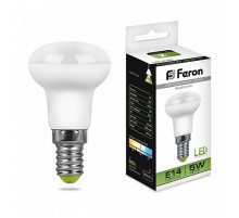 Лампа светодиодная рефлектор LB-439 (5W) 230V E14 4000K R39  25517  FERON