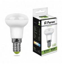 Лампа светодиодная рефлектор LB-439 (5W) 230V E14 4000K R39  25517  FERON