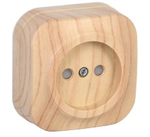 РСш20-2-ХС Розет. 1-ая без з/к с з/ш о/у 10А GLORY сосна  ERH13-K34-10  IEK