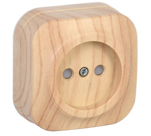 РСш20-2-ХС Розет. 1-ая без з/к с з/ш о/у 10А GLORY сосна  ERH13-K34-10  IEK