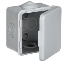 Коробка расп. КМ 65х65х50мм о/к IP54 4 вв. (7035)  UKO31-065-065-050-K03-54  GENERICA