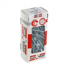 Саморезы универсальные 50х5,0 мм (150 шт) оцинкованные - коробка с окном ( 0,632 кг)  102200  Tech-KREP