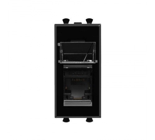 Компьютерная розетка "Черный квадрат" Avanti RJ-45 модульная, кат. 5е , 1 мод  4402461  DKC