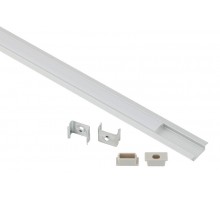 Комплект с врезным анодированным профилем  2206-1m 22х6мм, 1м, серебристый САВ251   Б0062794  ЭРА