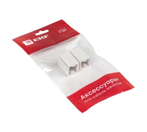 Соединитель (16х16) (4 шт) Plast EKF PROxima Белый    conw-16-16x4   EKF