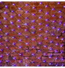 Гирлянда "Сеть" 2x4м, черный КАУЧУК, 560 LED Белые/Синие  217-133  NEON-NIGHT