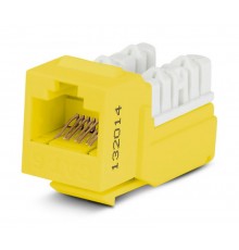 KJNE-8P8C-C6-90-YL Вставка Keystone Jack RJ-45(8P8C), категория 6, 110 IDC, заделка с помощью NE-TOOL, желтая  212413  Hyperline