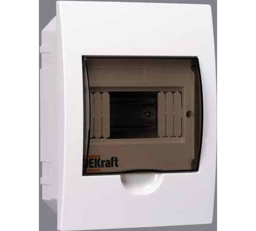 Корпус пластиковый встраиваемый 6 модулей, IP41, ЩРВ-П-6  31002DEK  DEKraft