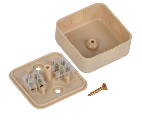 Коробка распределительная КМ для о/п 50х50х20мм сосна  UKO10-050-050-020-K34-E  IEK