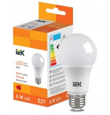 Лампа светодиодная Bulb A60 510lm 3000K E27  LL-I-A60-6-230-30-E27  IEK