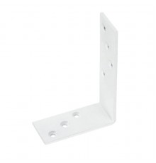 Уголок крепежный белый 80х120х40х4 - накл.  124400  Tech-KREP