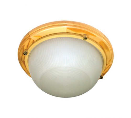 Светильник для ЖКХ под лампу НПП Самарканд 1301 Круг малый НПП 03-60-013 ЛН/КЛЛ/LED Е27 IP 65 матовый корпус дер. сосна ИУ  1005500976  Элетех