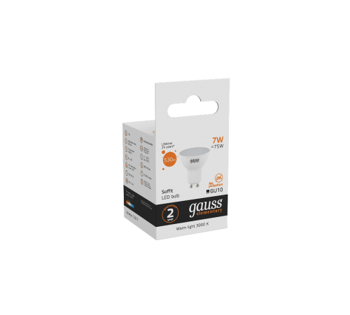 Лампа светодиодная LED Elementary MR16 GU10 7W 530lm 3000К  13617  Gauss