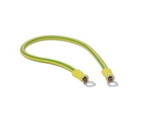 Перемычка медная сеч. 6 мм2, с наконечниками под винт М6, в комплекте с метизами HDZ, L 300 мм  SC6L300KHDZ  DKC