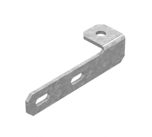 Кронштейн для консолей поддерживающий прямой, толщ. 3,0 мм, Сендзимир цинк, 055404  ККПП-3,0-СЦ   Ostec