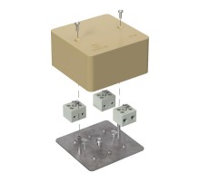 Коробка огнестойкая для кабель-канала 40-0460-FR6.0-6 Е15-Е120 RAL1001 85х85х45 (44 шт/кор) бежевая  40-0460-1001-FR6.0-6  Промрукав