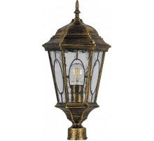 Светильник садово-парковый PL162 60W 230V E27 205*175*440мм черное золото (малый, на столб 0,41М) ДИАМЕТР ОСНОВАНИЯ 45 мм  11329  FERON