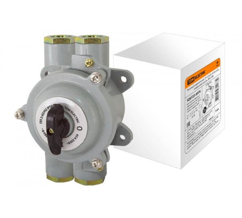 Пакетный переключатель ПП 2-63/Н2 2П 63А 220В, силуминовый корпус, IP56  SQ0723-0076  TDM