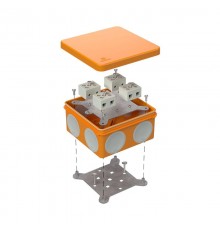 Коробка огнестойкая для о/п двухкомпонентная 60-0300-FR10.0-8 Е15-Е120 100х100х50 IP66  8p, 10.0 мм.кв. 60-0300-FR10.0-8  Промрукав