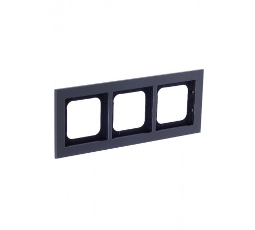 Рамка 3-постовая, Axcent, металл, платина  2CKA001754A4690  ABB