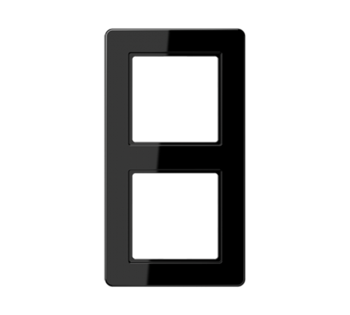 Рамка для вертикальной и горизонтальной установки, 2 поста; термопласт; черный; A FLOW  AF582BFSW  Jung