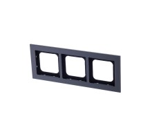 Рамка 3-постовая, Axcent, металл, платина  2CKA001754A4690  ABB