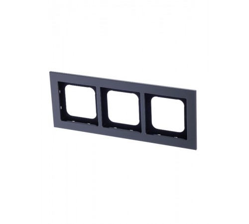 Рамка 3-постовая, Axcent, металл, платина  2CKA001754A4690  ABB