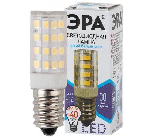 Лампа светодиодная LED 5Вт Е14 4000К СТАНДАРТ smd T25-5W-CORN-840-E14  Б0033031  ЭРА