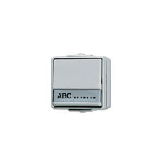 Кнопка для накладного монтажа без фиксации, однополюсная с НО контактом IP44  631NAW  Jung