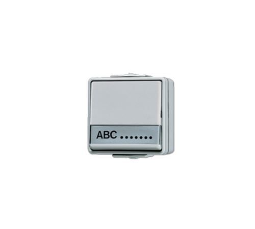 Кнопка для накладного монтажа без фиксации, однополюсная с НО контактом IP44  631NAW  Jung