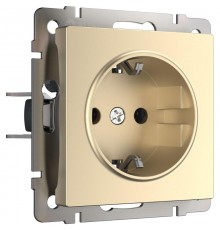 W1171011/ Электроустановочные изделия - Розетка с заземлением (шампань) a050867 Werkel