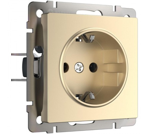 W1171011/ Электроустановочные изделия - Розетка с заземлением (шампань) a050867 Werkel