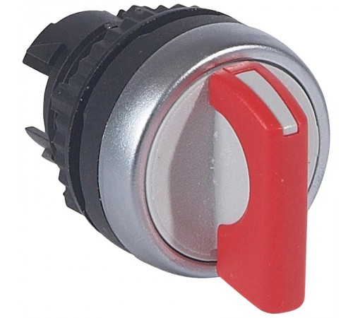 Переключатель с рукояткой - Osmoz - для комплектации - без подсветки - IP 66 - 2 положения с фиксацией - красный  023905  Legrand